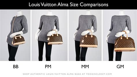 louis vuitton bag size chart.